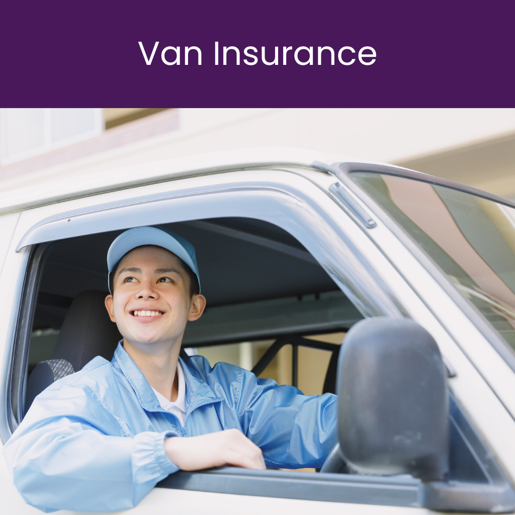 man happy in van looking at wetrust.co.uk ad